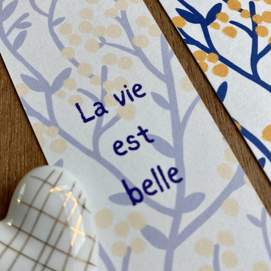 Marque-pages « La vie est belle »