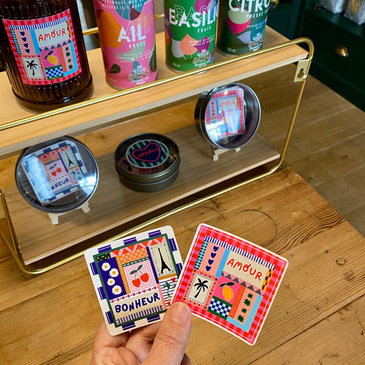 Sticker carré "AMOUR"