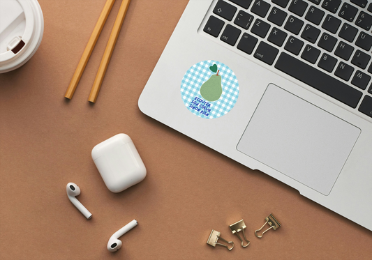 Sticker rond "Ecouter son coeur sinon rien"