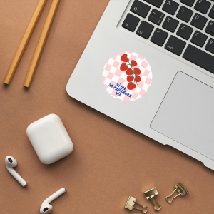 Sticker rond "Vivre sa meilleure vie"