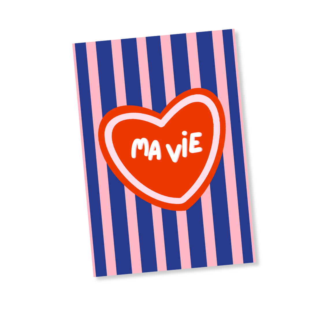 Carte Ma vie & Rayures
