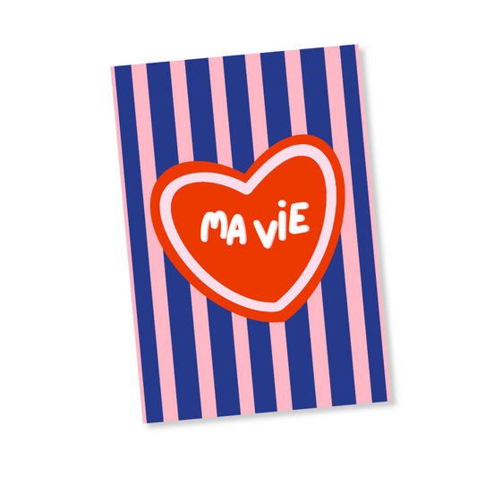 Carte Ma vie & Rayures