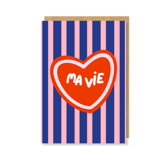 Carte Ma vie & Rayures